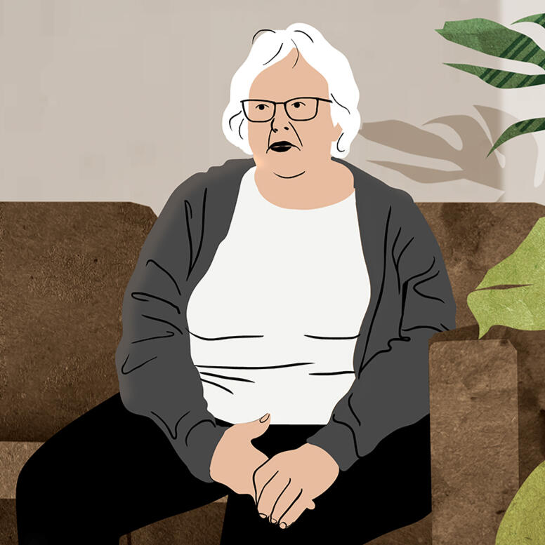 "Sarah" Portrait of "Sarah", an interviewee featured in CRUNCH POINT