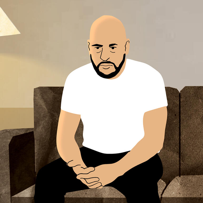 "Matt" Portrait of "Matt", an interviewee featured in CRUNCH POINT